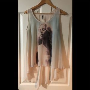 Wurl Sheer sleeveless top perfect for a night out